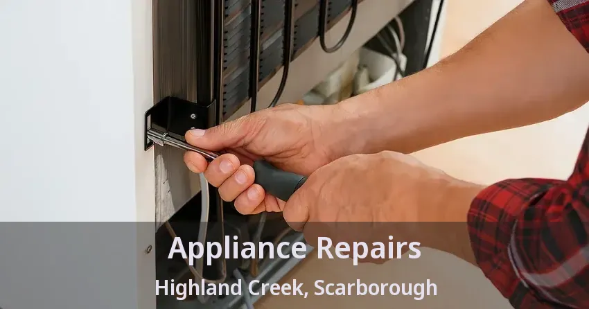 Appliance Repairs Highland Creek, Scarborough - ON